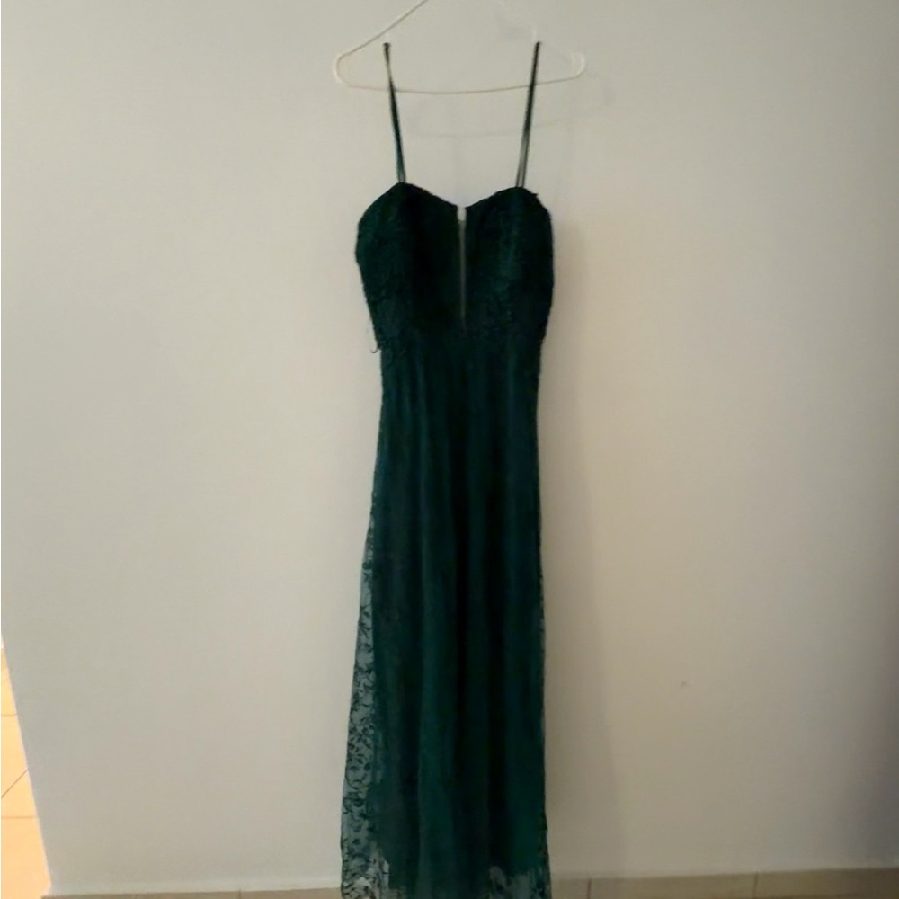 Chic Forest Green Maxi Dress